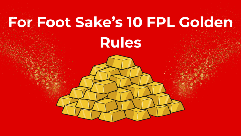 FPL Golden Rules banner with gold imagery