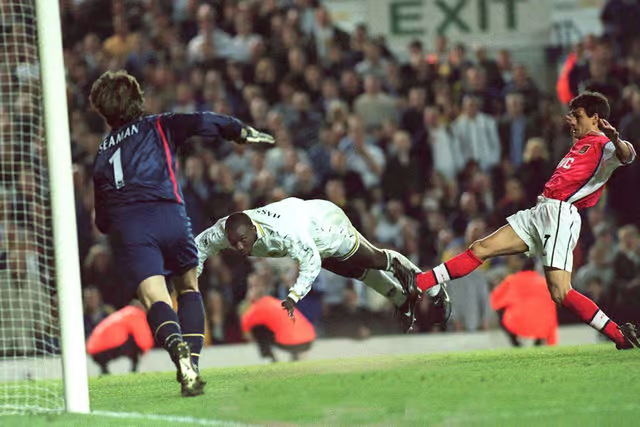 Leeds beat Arsenal in the penultimate game of the 1998/99 season