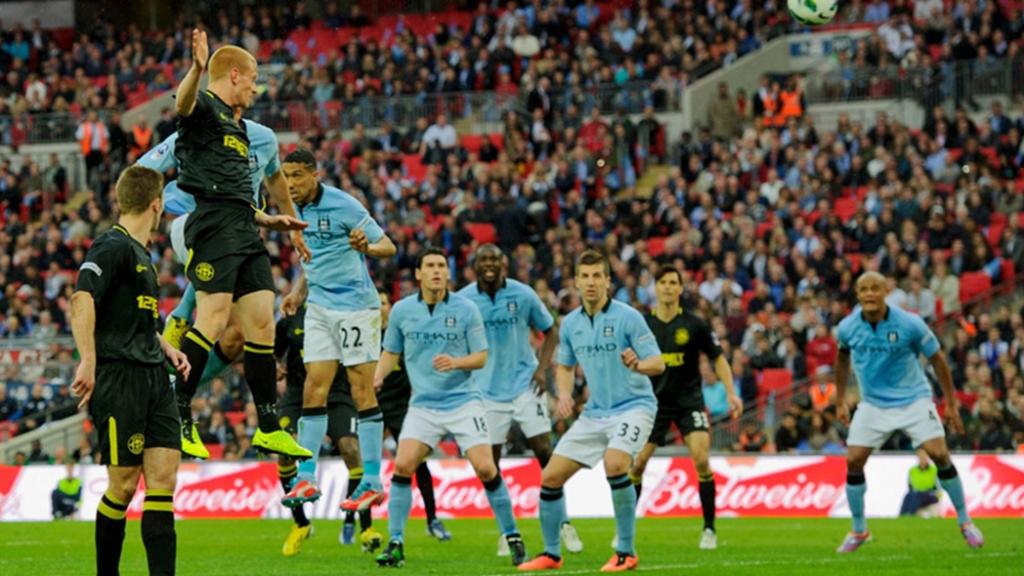 Ben Watson scores the winner in the 2013 FA Cup Final