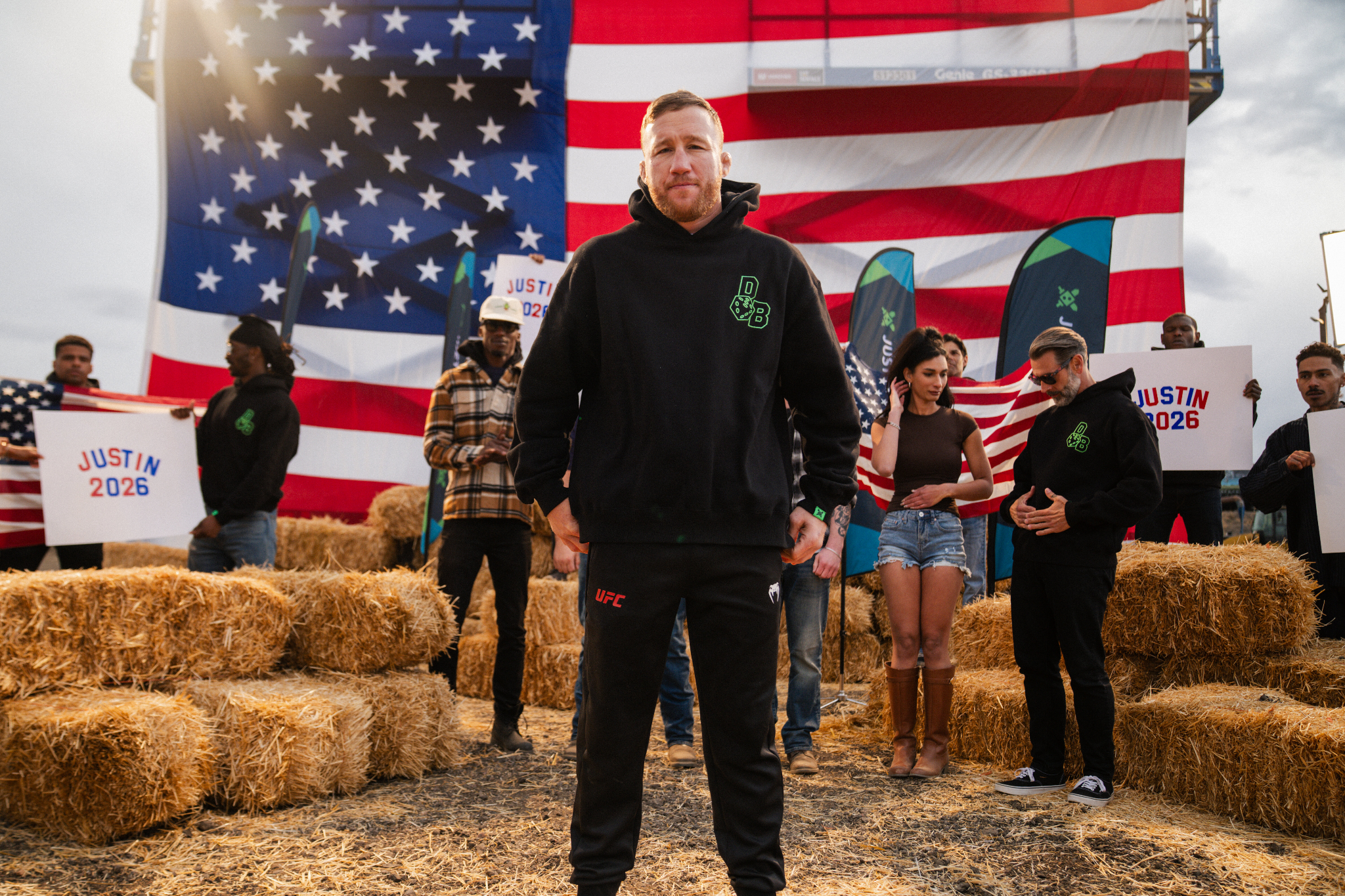 Justin Gaethje Duelbits campaign image